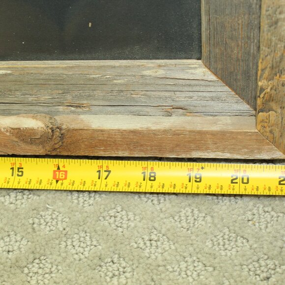 Rustic 21" x 27" Frame & Original Spanish Village Painting Artwork by Jeremy U. - Picture 8 of 8